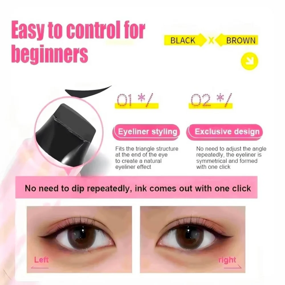 Pagevine Eyeliner Stamp And Makeup Mistake Fixing Pen- Erases Eyeliner Wing Oops